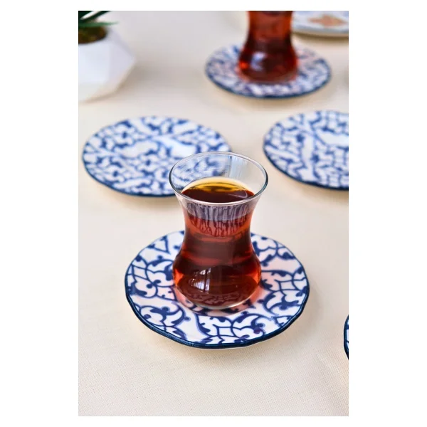 Tabak Evi Porselen Mia Çay Tabak Takımı 12CM 6 Parça FLY6ÇTPRS1210 - 12 x 12 cm - Görsel 2
