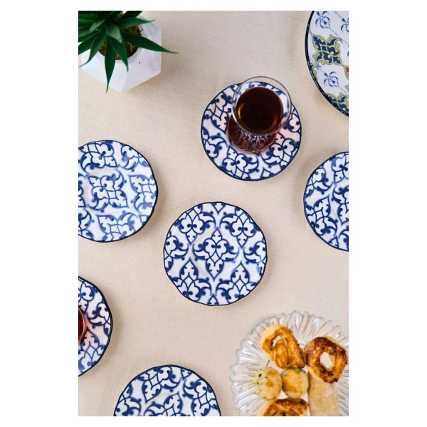 Tabak Evi Porselen Mia Çay Tabak Takımı 12CM 6 Parça FLY6ÇTPRS1210 - 12 x 12 cm - Görsel 4