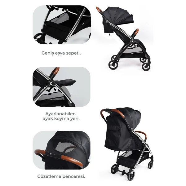 Kanz Xflip Autofold Travel Sistem Bebek Arabası - Görsel 5