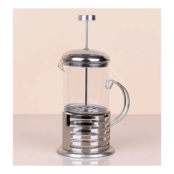 Çelik Kulplu Cam French Press - 350 ml - Görsel 6