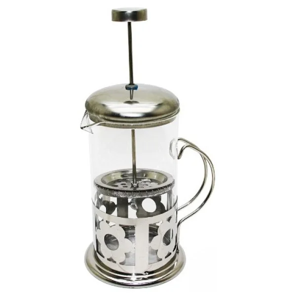 Çelik Kulplu Cam French Press - 350 ml - Görsel 2