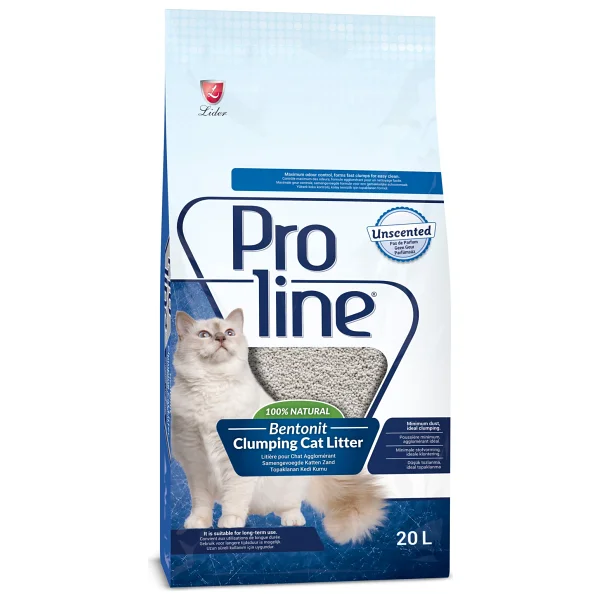 Proline Parfümsüz 20 lt Bentonit Kedi Kumu - Görsel 7
