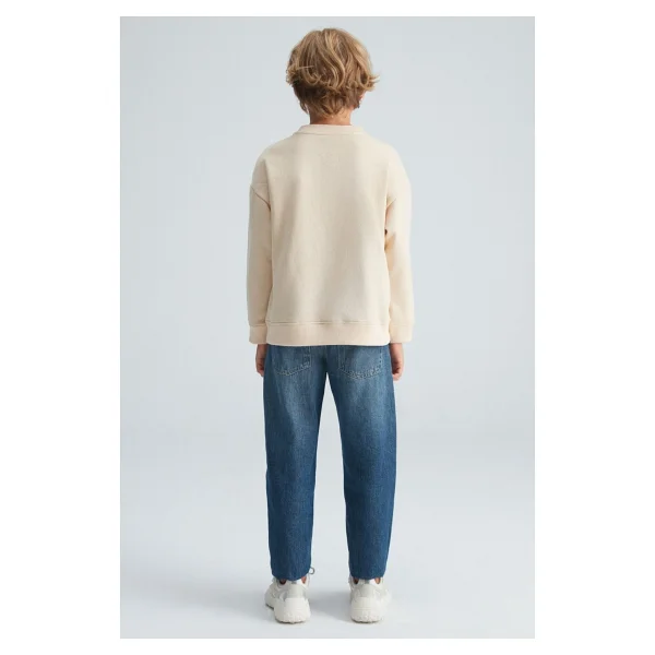Grimelange Remco Krem Çocuk Sweatshirt - Görsel 5