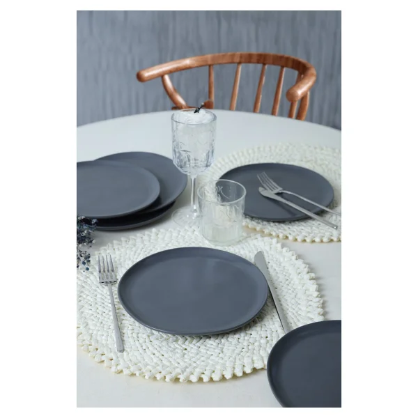 Keramika Sardes 22 cm 6'lı Seramik Pasta Tabağı - Görsel 2