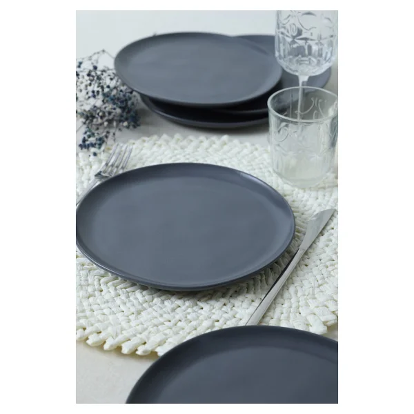 Keramika Sardes 22 cm 6'lı Seramik Pasta Tabağı - Görsel 4