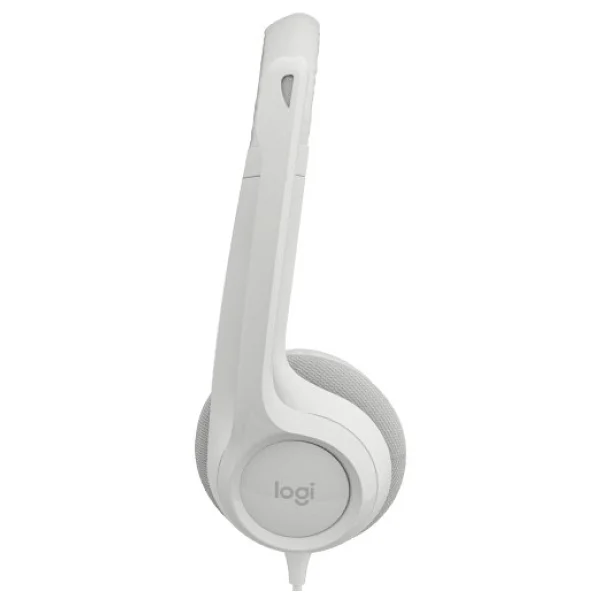 Logitech H390 Beyaz USB Kablolu Kulak Üstü Kulaklık - Görsel 8