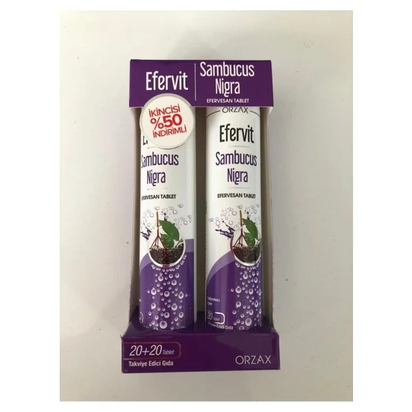 Efervit Sambucus Nigra 20 Efervesan Tablet 2 Adet - Görsel 2