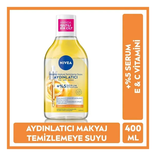 NIVEA SUN SPF50 Güneş Koruyucu Primer Nemlendirici Makyaj Bazı 30ml ve Micellar Makyaj Temizleme Suyu400ml - Görsel 2