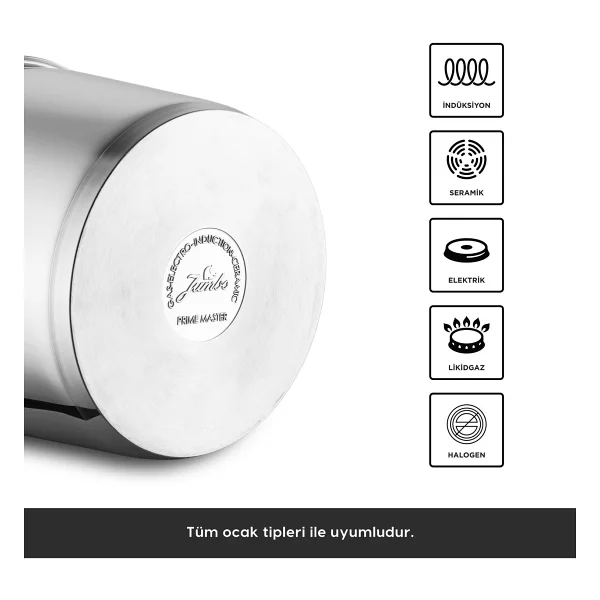 Jumbo Prime Master 6 lt Düdüklü Tencere - Görsel 6