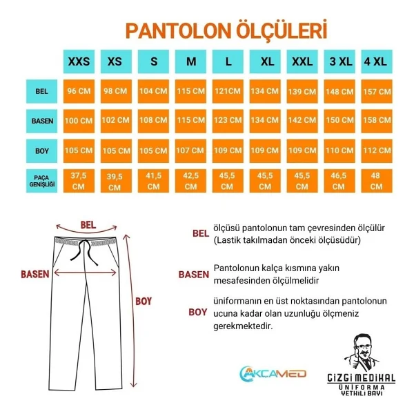 Çizgi Medikal Lacivert V Yaka Scrubs (Terikoton/ince Kumaş) T200 - XS - Görsel 4