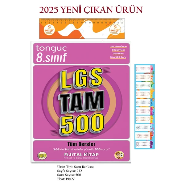 Tonguç Akademi LGS Tam 500 Soru Bankası - Görsel 2
