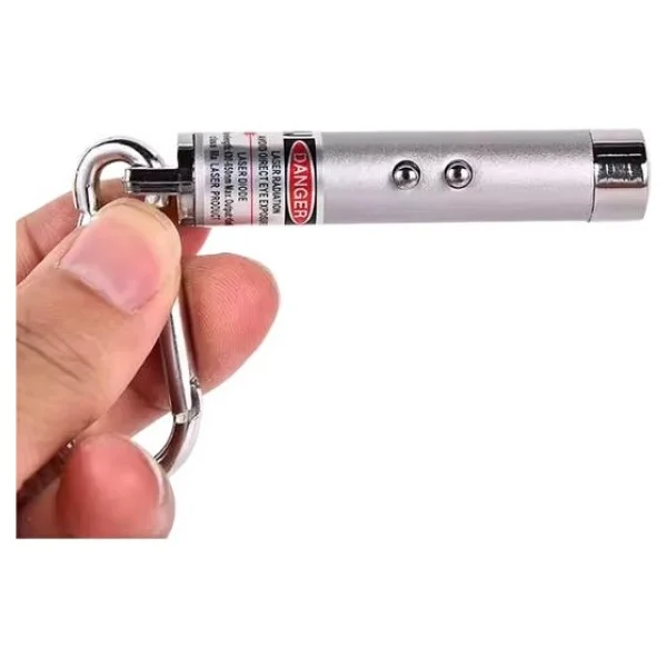 TAREZ 6 Adet Kırmızı Lazer 3in 1 Çok Fonksiyonlu Mini Lazer Fener, Kedi Lazer Oyuncağı - Görsel 3