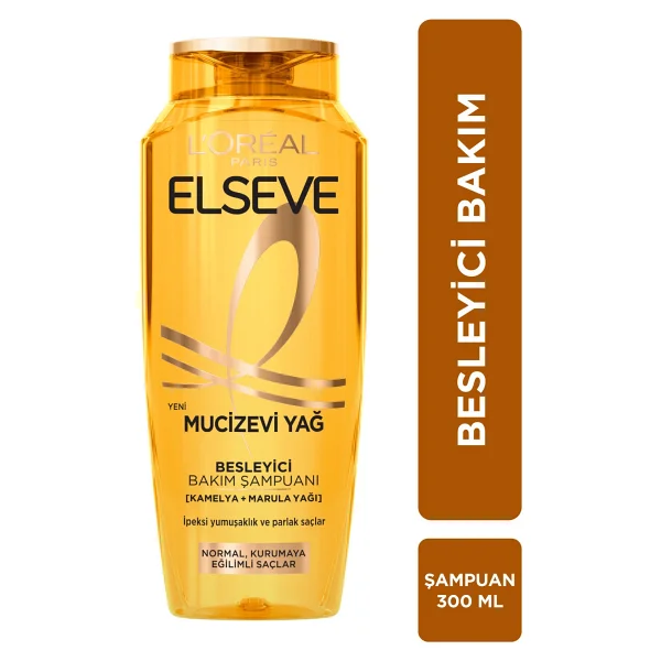 L'Oreal Paris Elseve Mucizevi Yağ Besleyici 300 ml Şampuan - Görsel 4