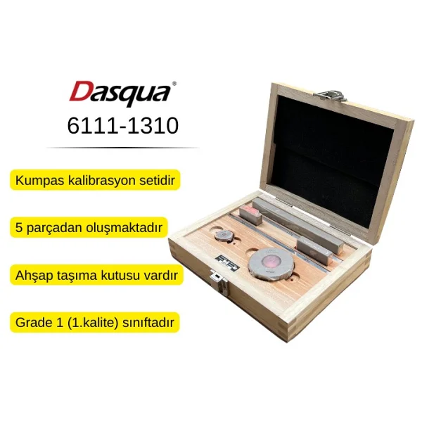 Dasqua 6111-1310 Kumpas Kalibrasyon Seti - Görsel 2