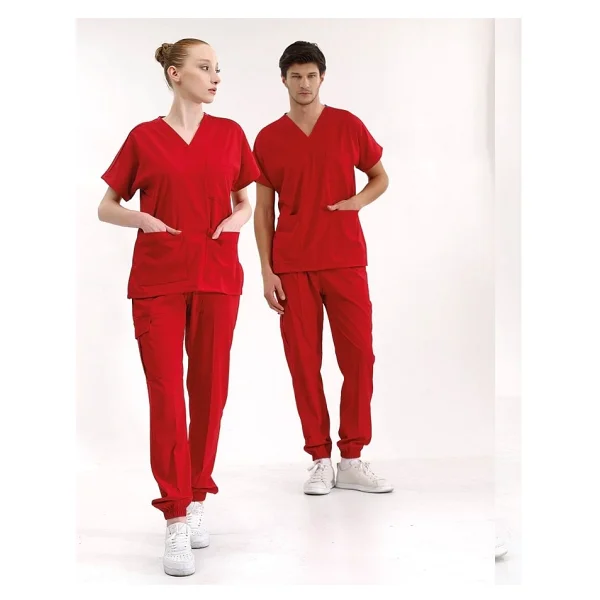 Füme Jogger Scrubs Lüks Likralı Greys Takım - Görsel 6