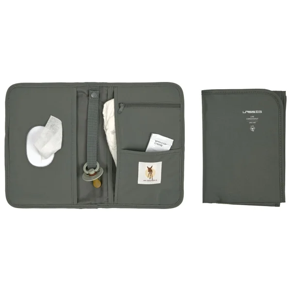 Lassig Changing Pouch Bebek Alt Değiştirme Organizer Olive Yeşil - Görsel 4