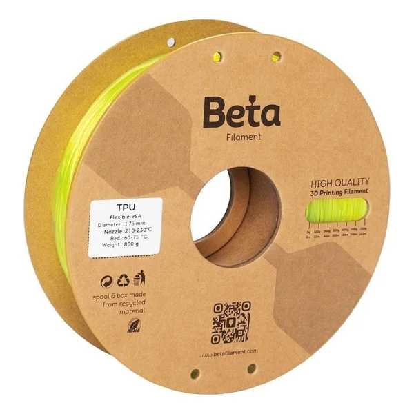 Beta TPU 95A 1.75 mm 800 gr Bambu Yeşil Filament - Görsel 4