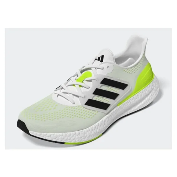 Adidas Pureboost 23 Beyaz-Neon Yeşil Erkek Koşu Ayakkabısı IF2379 - Görsel 3