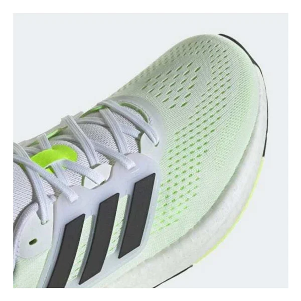 Adidas Pureboost 23 Beyaz-Neon Yeşil Erkek Koşu Ayakkabısı IF2379 - Görsel 4
