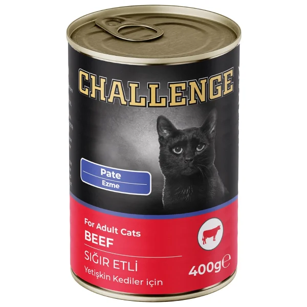 Challenge Pate Sığır Etli 400 gr Yetişkin Konserve Kedi Maması - Görsel 2
