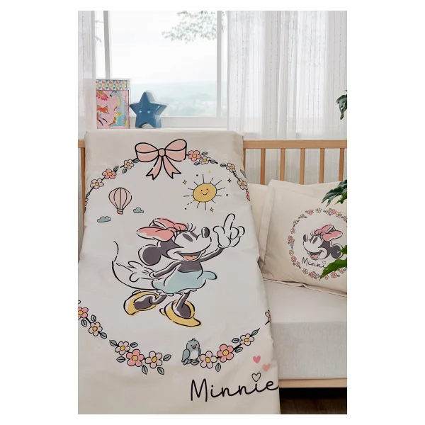 Özdilek Ranforce Lisanslı Bebek Beşik Nevresim Takımı-Minnie Mouse Sunshine - Görsel 7