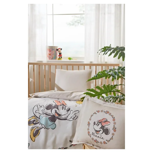 Özdilek Ranforce Lisanslı Bebek Beşik Nevresim Takımı-Minnie Mouse Sunshine - Görsel 8