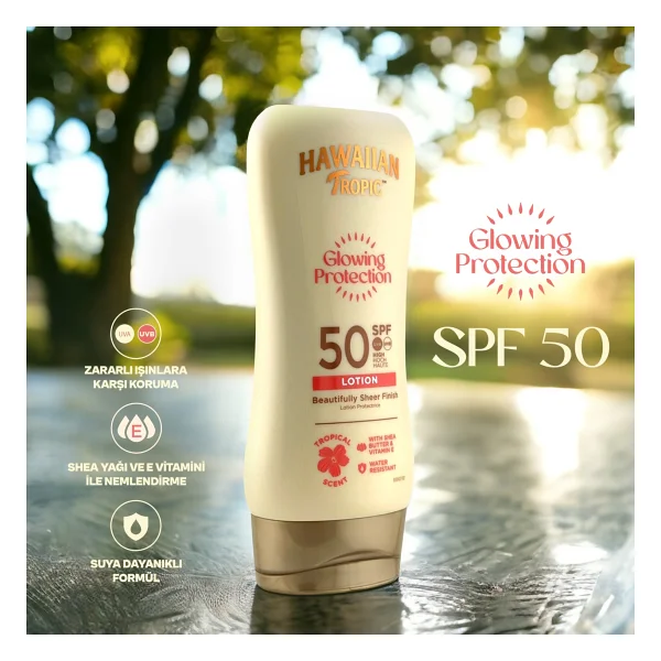 Hawaiian Tropic Glowing Protection 180 ml 50 Faktör Güneş Losyonu - Görsel 5