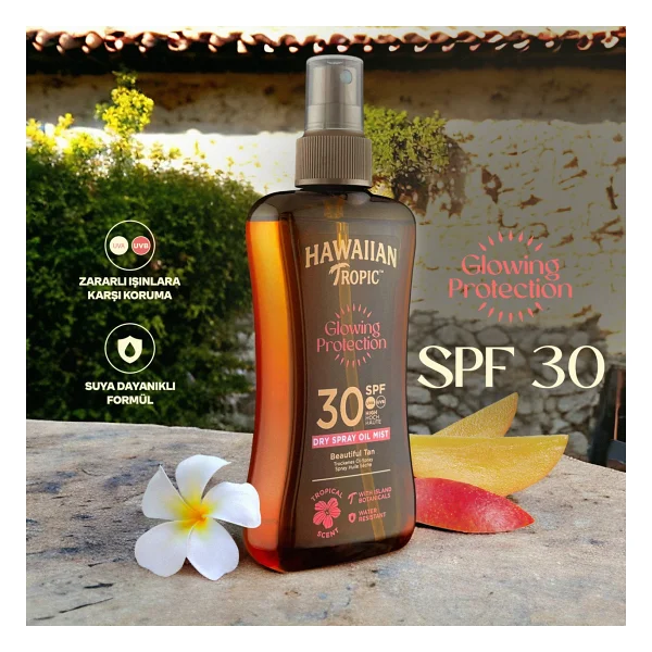 Hawaiian Tropic Hawaiian Dry Spray Oil Spf 30 200 ml - Görsel 6