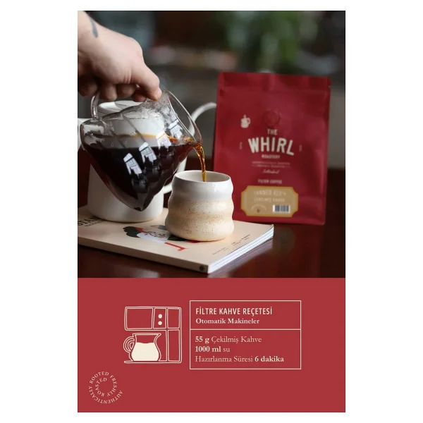 The Whirl Filtre Tanned 423°F Çekirdek Kahve 1 kg x 2 Adet - Görsel 2