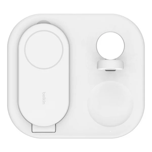 Belkin Qİ2 WIZ029VF Beyaz 3in1 Kablosuz Hızlı Şarj Aleti - Görsel 3