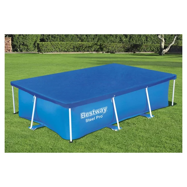 Bestway 58105 Dikdörtgen Havuz Örtüsü - 2,59 M x 1,70 M Yerüstü Havuzlar Için - Görsel 2
