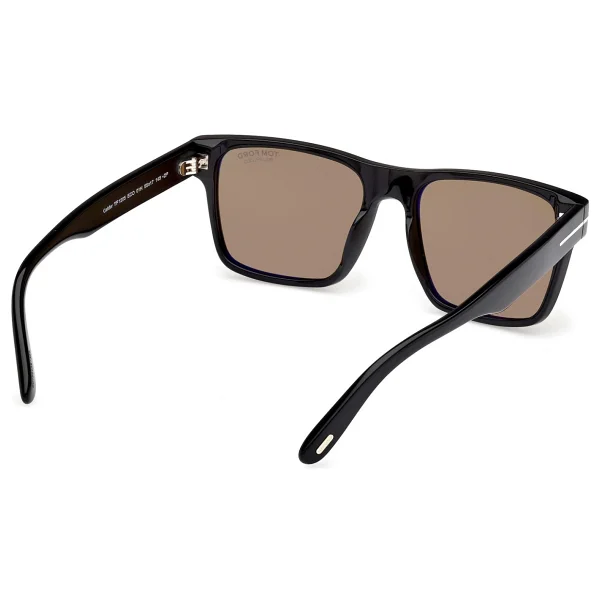 Tom Ford Calder FT1205 01H Shiny Black-Brown Polarize Erkek Güneş Gözlüğü - Görsel 4