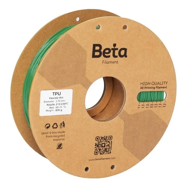 Beta TPU 95A 1.75 mm 800 gr Bambu Yeşil Filament - Görsel 2