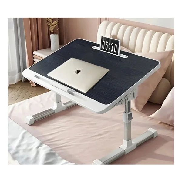 Ayarlanabilir Eğimli Laptop Sehpası Eğimli Laptop Masası Yüksekli Ayarlı Katlanabilir Laptop Sehpası Ye - 60x35x38 - Siyah - Görsel 6