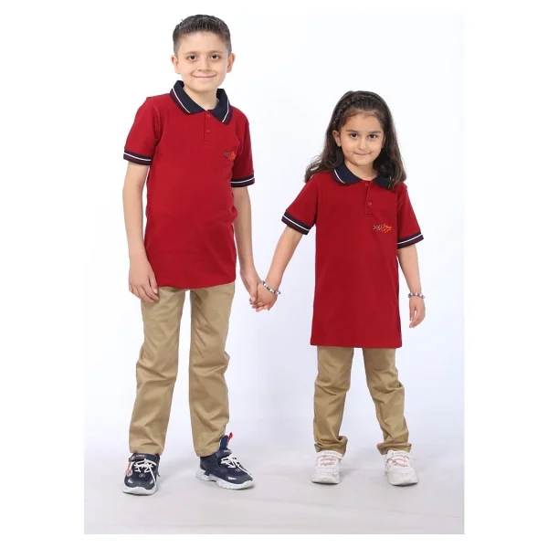Gümüş Collections Camel Rengi Slim Fit Comfort Keten Okul Pantolonu Beli Lastikli Erkek Çocuk - Görsel 6
