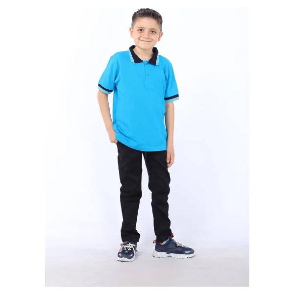 Gümüş Collections Camel Rengi Slim Fit Comfort Keten Okul Pantolonu Beli Lastikli Erkek Çocuk - Görsel 10