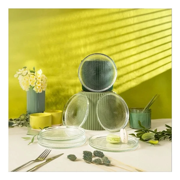 Fecra Loren Natürel 16 cm 6'lı Pasta Tabağı - Görsel 8