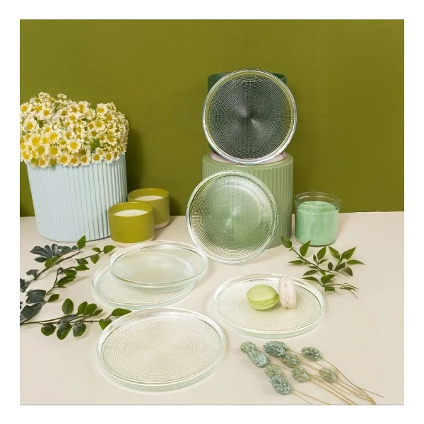Fecra Loren Natürel 16 cm 6'lı Pasta Tabağı - Görsel 3