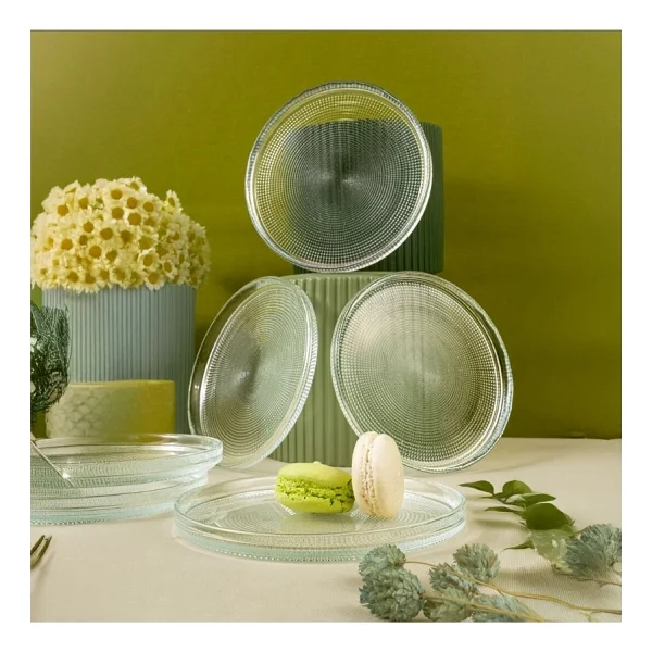 Fecra Loren Natürel 16 cm 6'lı Pasta Tabağı - Görsel 4