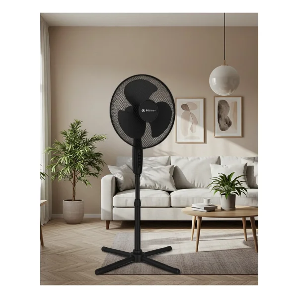 Bright Elegance BE-4116 16'' Katlanabilir Siyah Ayaklı Vantilatör - Görsel 2