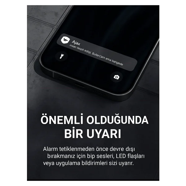 Ajax Hub Kit Kablosuz Hırsız Alarm Seti Keypad Dış Siren Dahil Siyah - Görsel 2