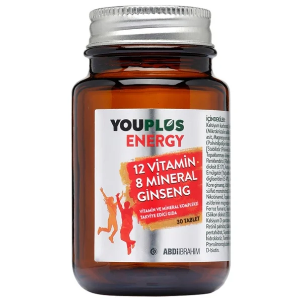 Youplus Energy Vitamin ve Mineral Kompleksi 30 Tablet- 4 Adet - Görsel 2