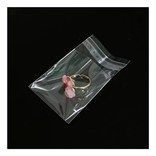 8x8+4 cm.(8x12) 250 Adet Şeffaf Bantlı Yapışkanlı OPP Poşet - Görsel 3