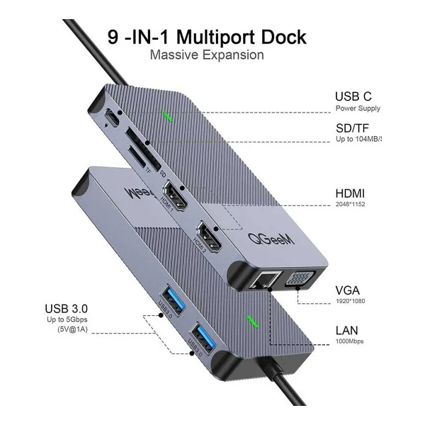 Qgeem QG-D3908 USB Dönüştürücü - Görsel 4