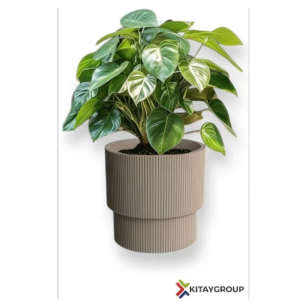 Elite Vega Model Büyük Dekoratif Modern Saksı ve Vazo 30 Lt ( 36.6 cm x 36.6 cm ) Iç Hazneli 1 Adet - Görsel 4