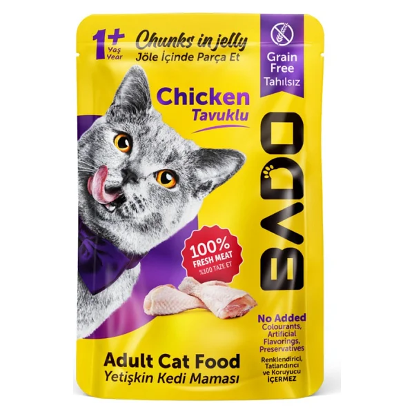 Bado Tavuklu 85 gr Yetişkin Yaş Kedi Maması - Görsel 4