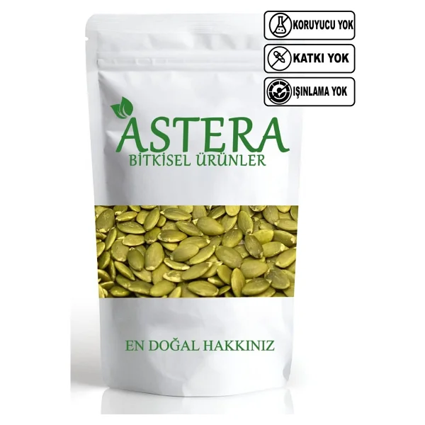 ASTERA 1 Kg Çiğ Kabak Çekirdeği İçi ( Tuzsuz ) 1000 Gr - Görsel 3