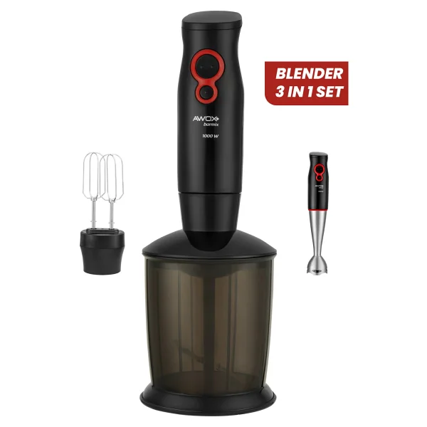 Awox Barmix 3 in 1 1000 W Blender Seti - Görsel 2