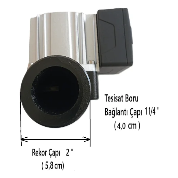 Welko Gpa 32-8-180-II Frekans Konvertörlü 8 Mss 5,1 M3/h Sirkülasyon Pompası 45-60.000 Kazan Için - Boy 18 cm - Görsel 4