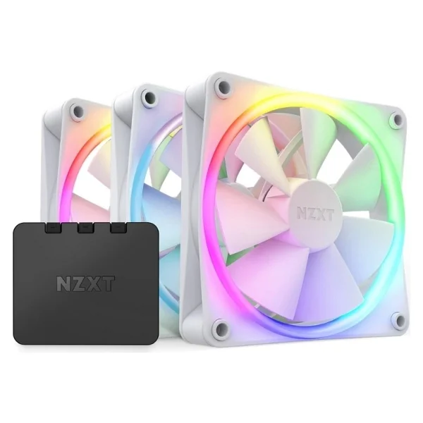 NZXT F120 RGB RF-R12TF-W1 Beyaz 12 cm 3'lü Kasa Fanı - Görsel 6